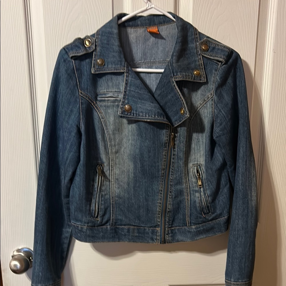 Jou Jou Blue Motorcycle Jacket